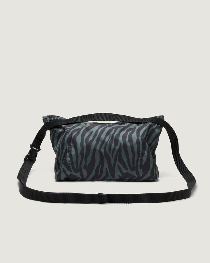 Fannypack Crossbody Polyester Oxford Zebra Green
