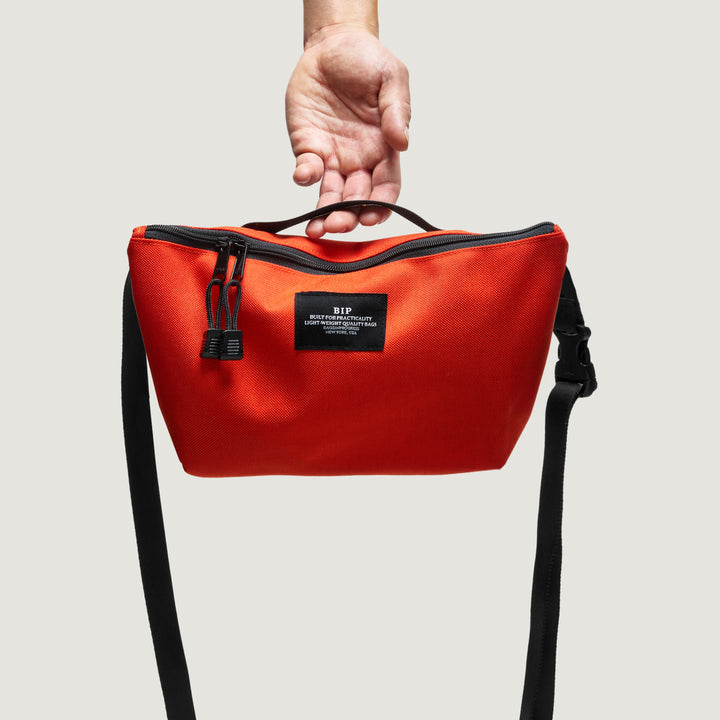 Fannypack Crossbody Canvas Nylon Reddish Orange