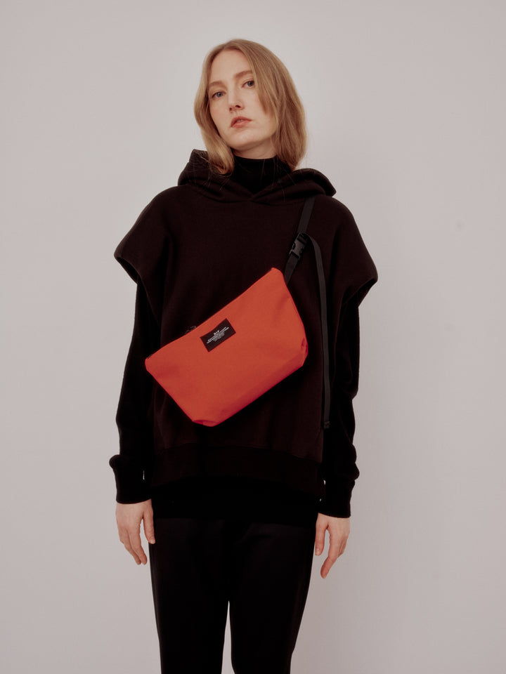Fannypack Crossbody Canvas Nylon Reddish Orange