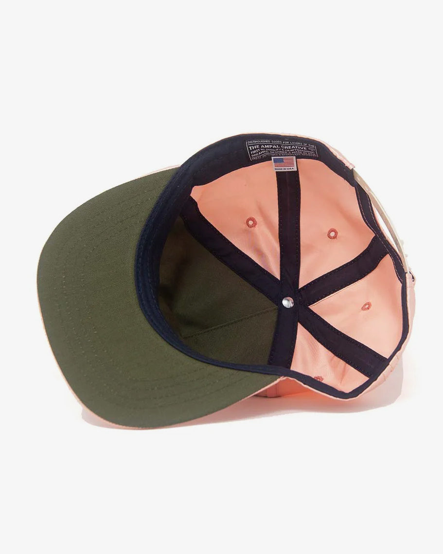 T.A.C Good Luck Satin Snapback Peach