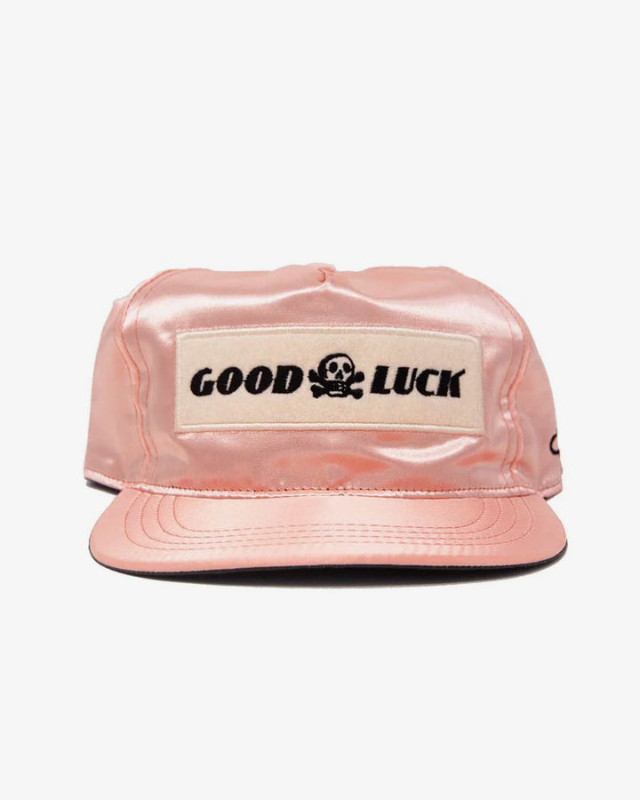 T.A.C Good Luck Satin Snapback Peach