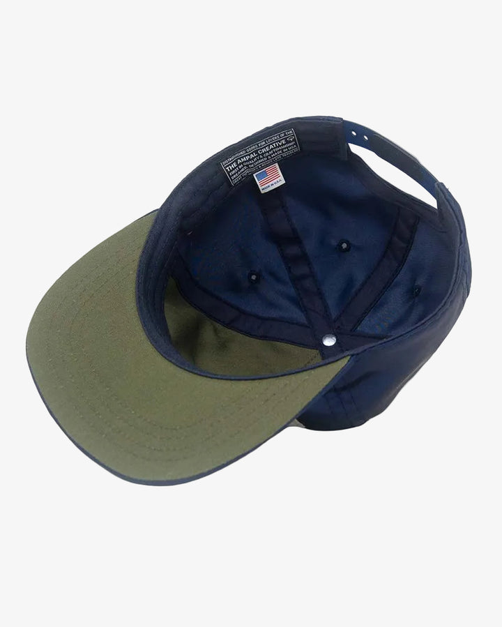 T.A.C Good Luck Satin Snapback Navy