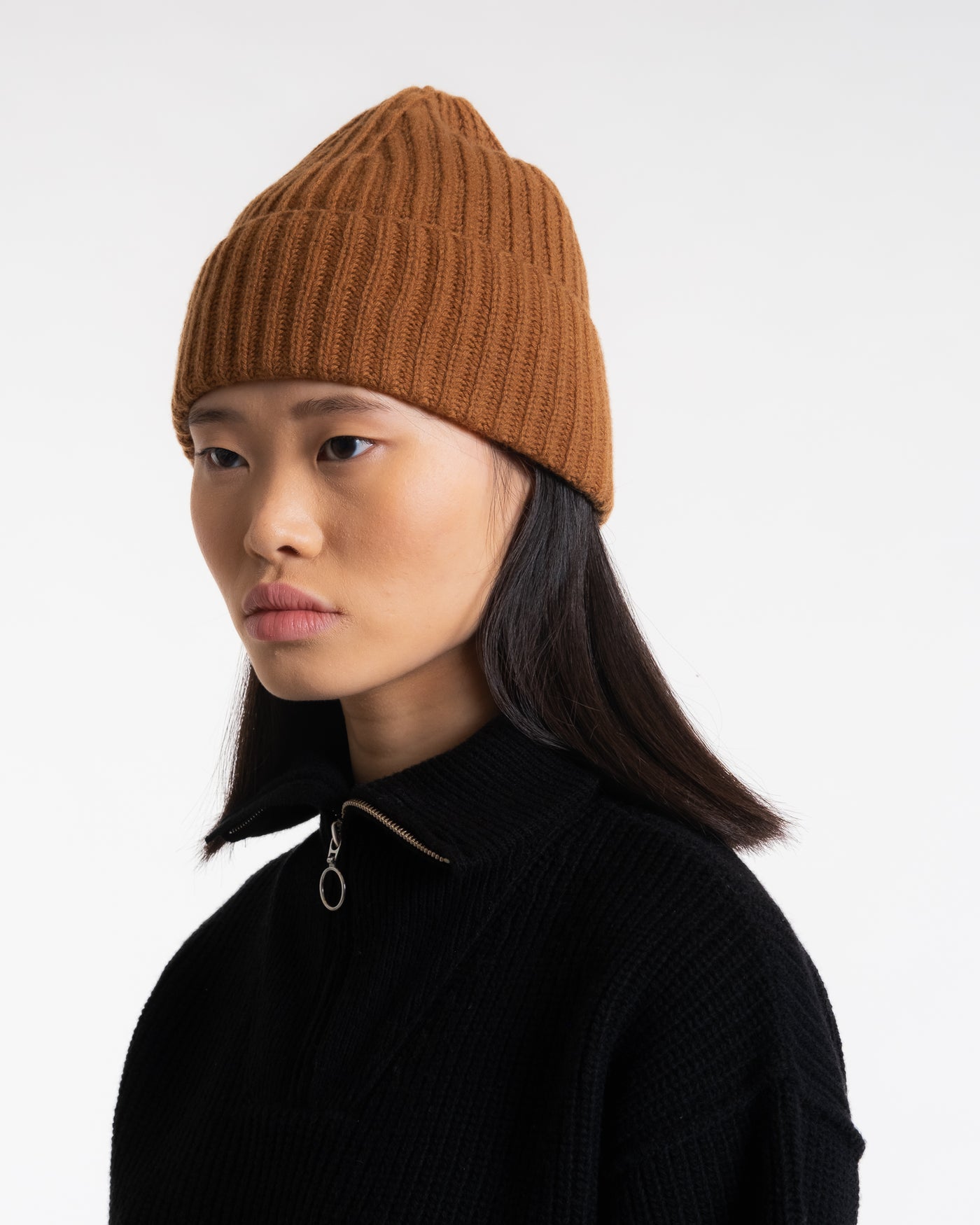 Wool Cashmere Beanie Capuccino