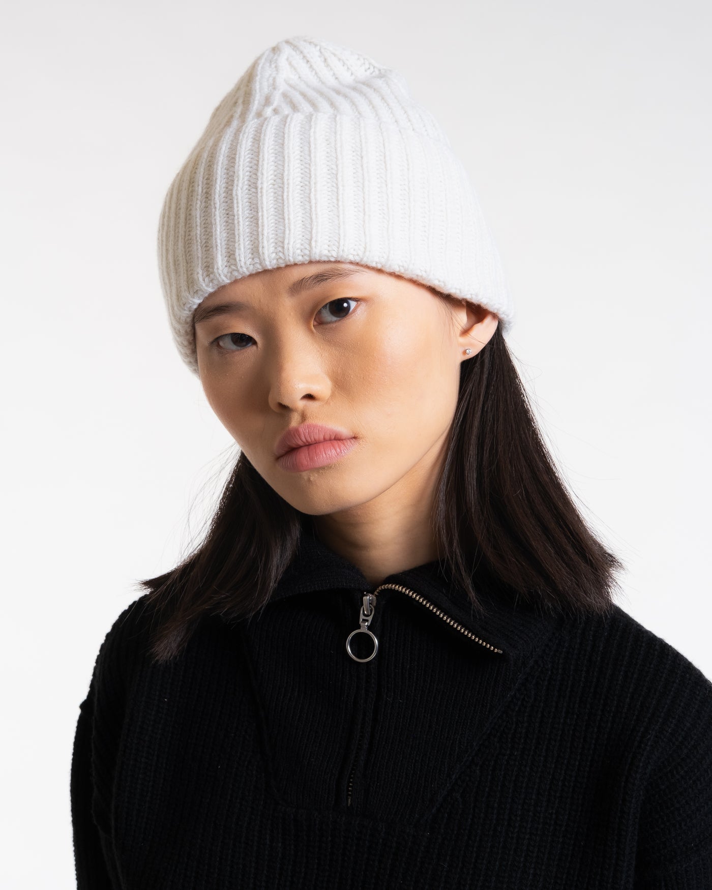 Wool Cashmere Beanie Cloud