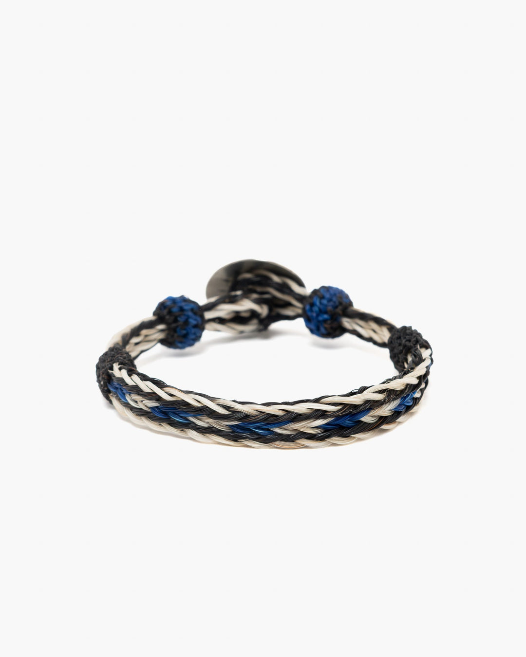 Chamula Concho Bracelet Natural Navy