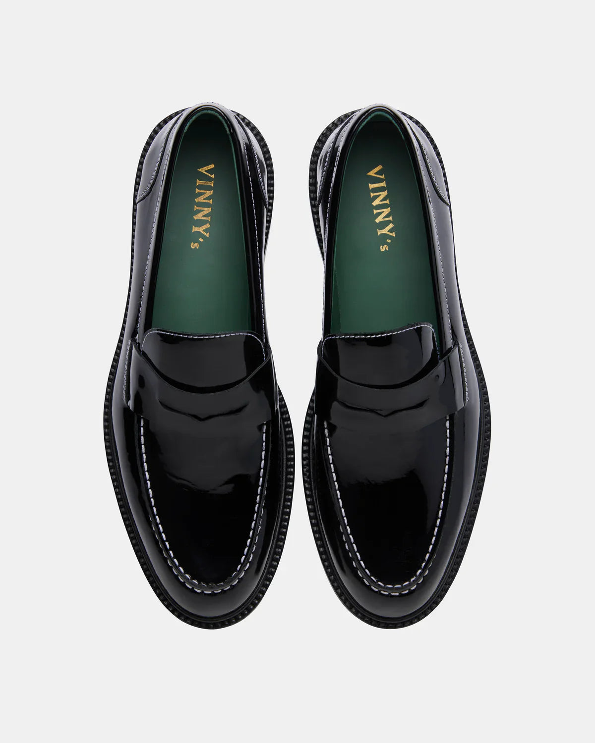 Vinny's Townee Penny Loafer Patent Leather Black