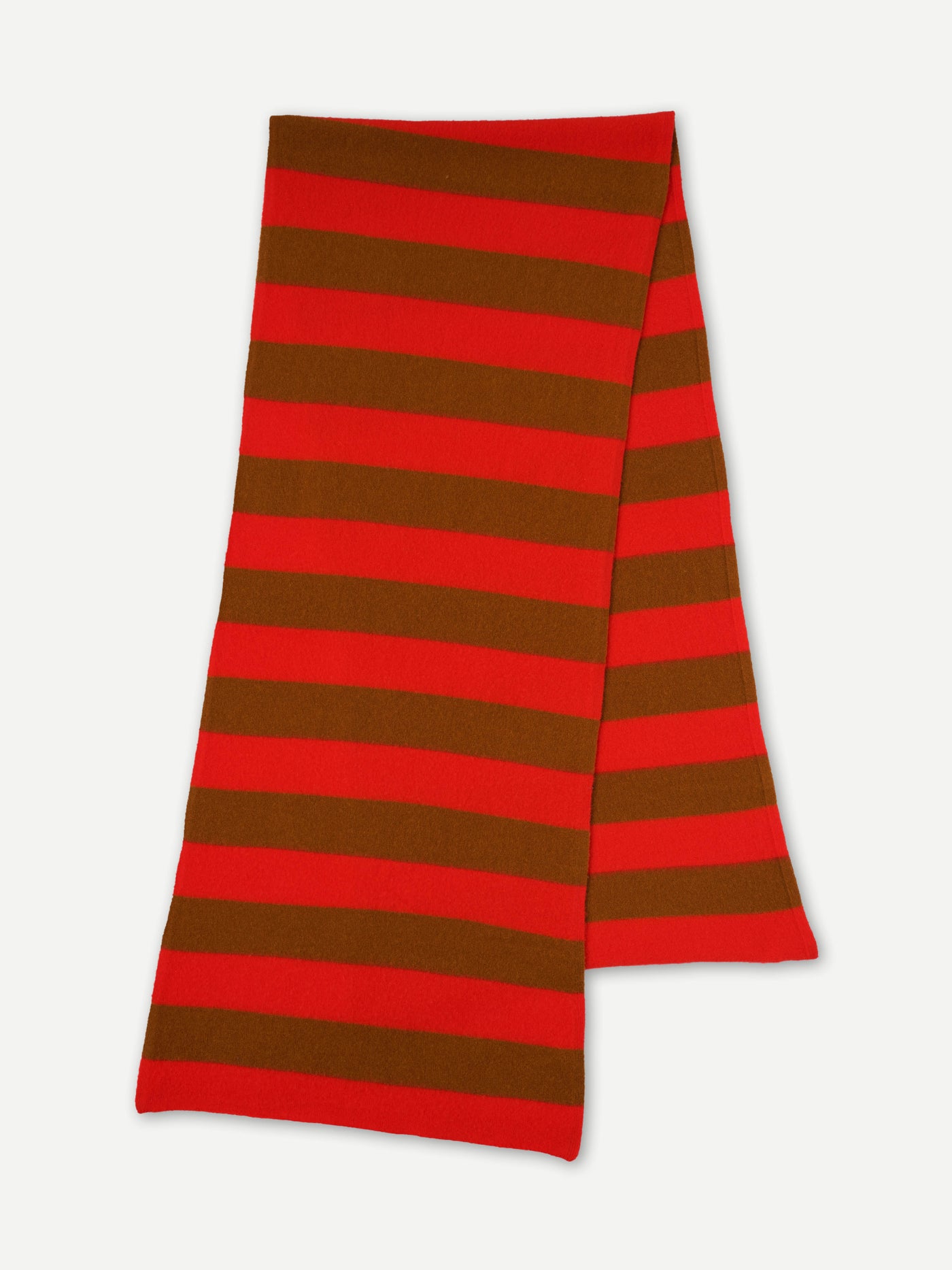 JG Brushed Blanket Scarf Stripe Poppy/Cumin