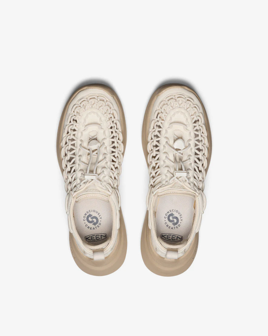 KEEN Women's Uneek WK Sneaker Birch/Plaza Taupe