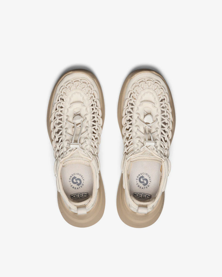 KEEN Women's Uneek WK Sneaker Birch/Plaza Taupe