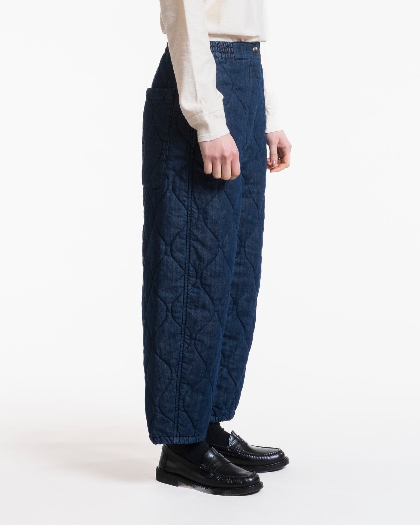 G.o.D Karate Pants Quilted Denim Indigo