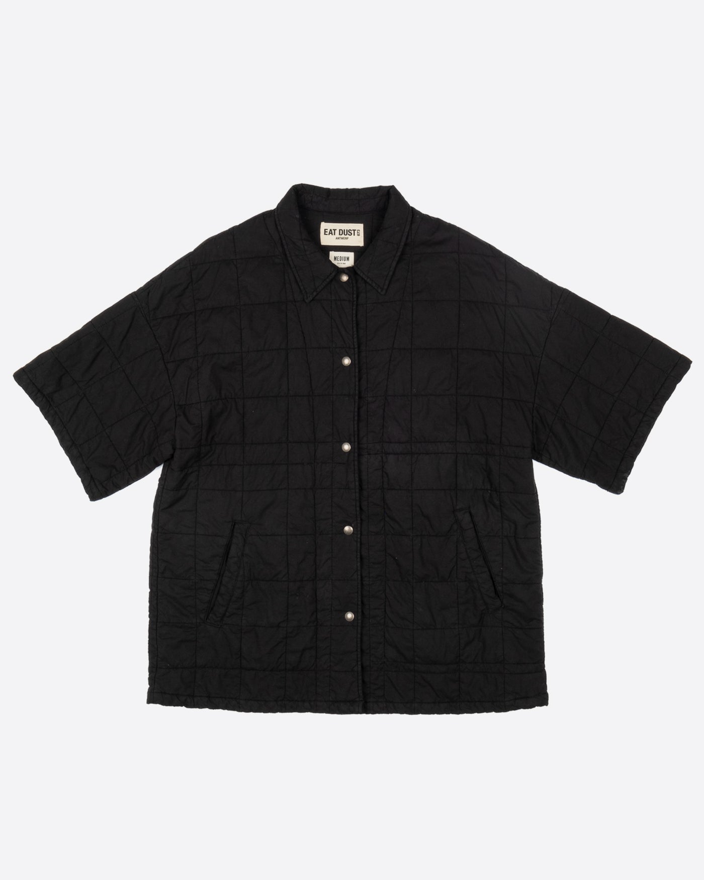 Kyoto Overshirt Cotton Quilt Black