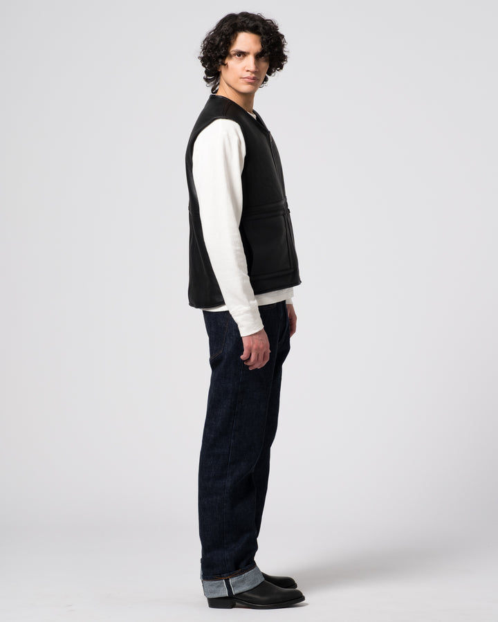 Aviator Vest Shearling Black
