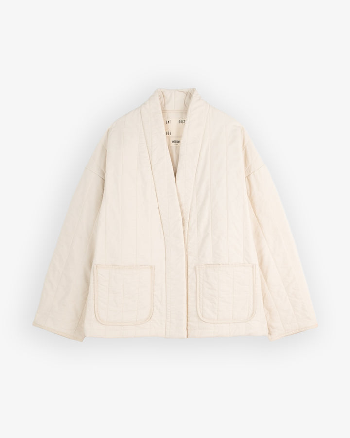 Edo Jacket Quilted Cotton Ecru