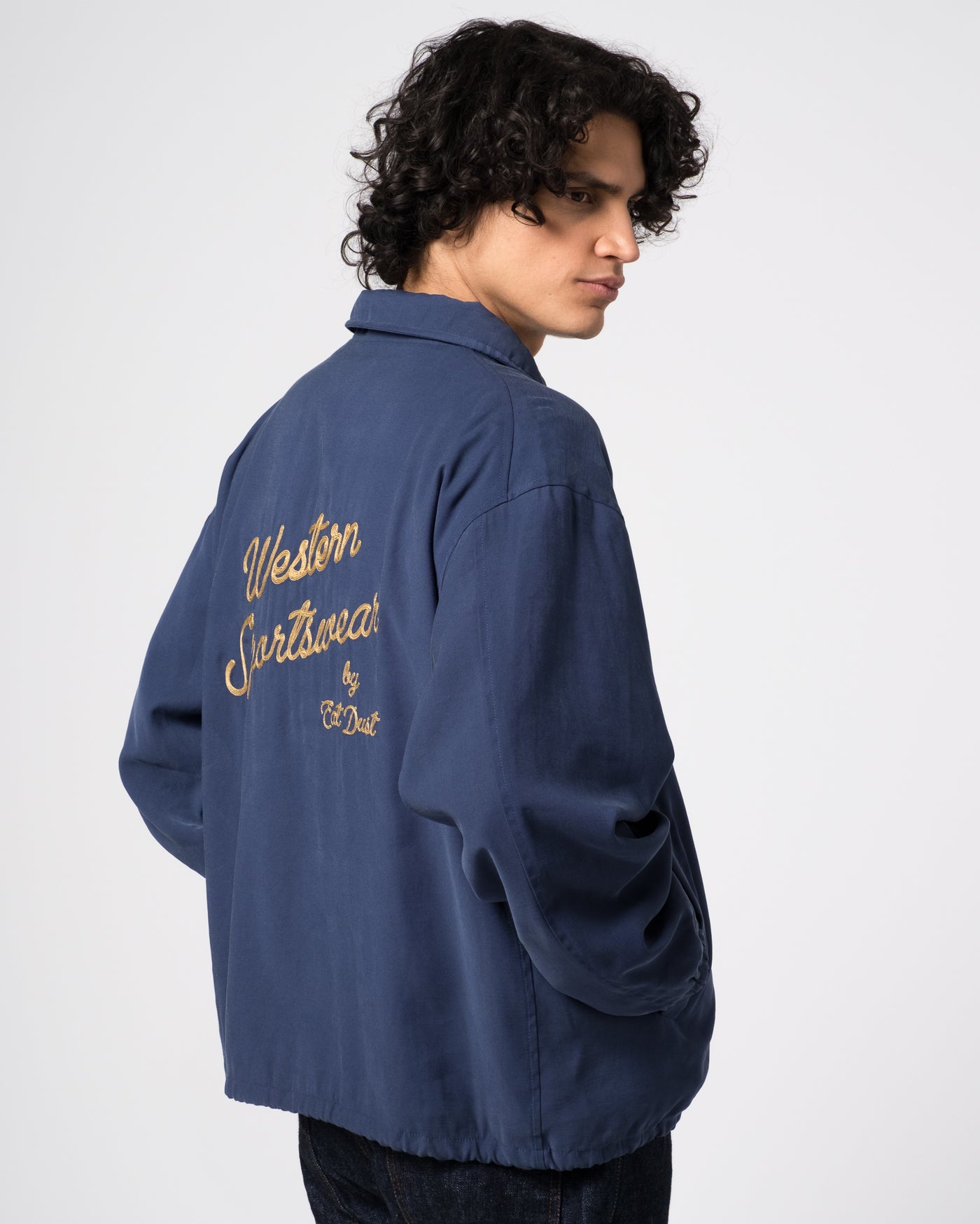 Dago Jacket Duke Rayon Faded Blue
