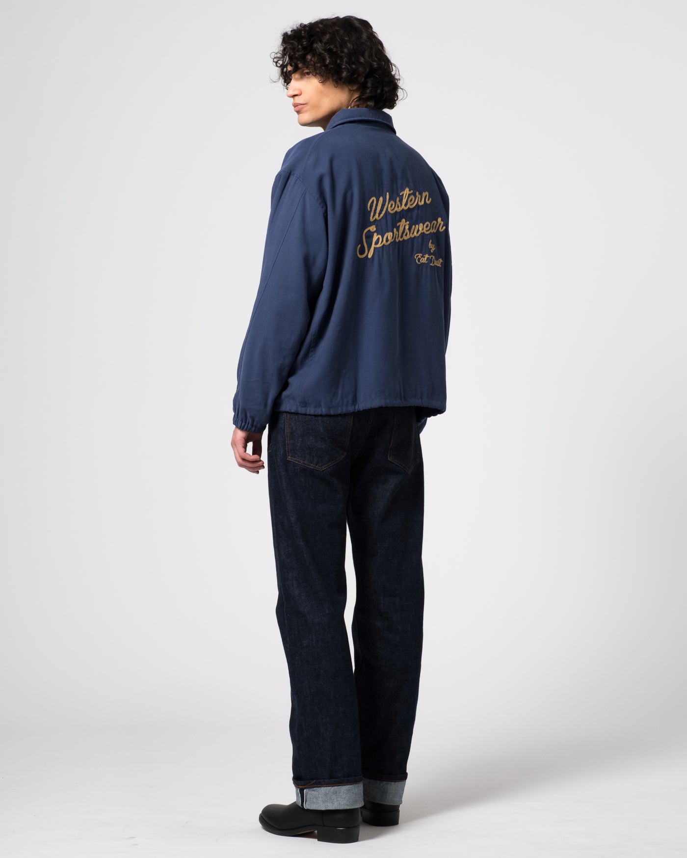 Dago Jacket Duke Rayon Faded Blue