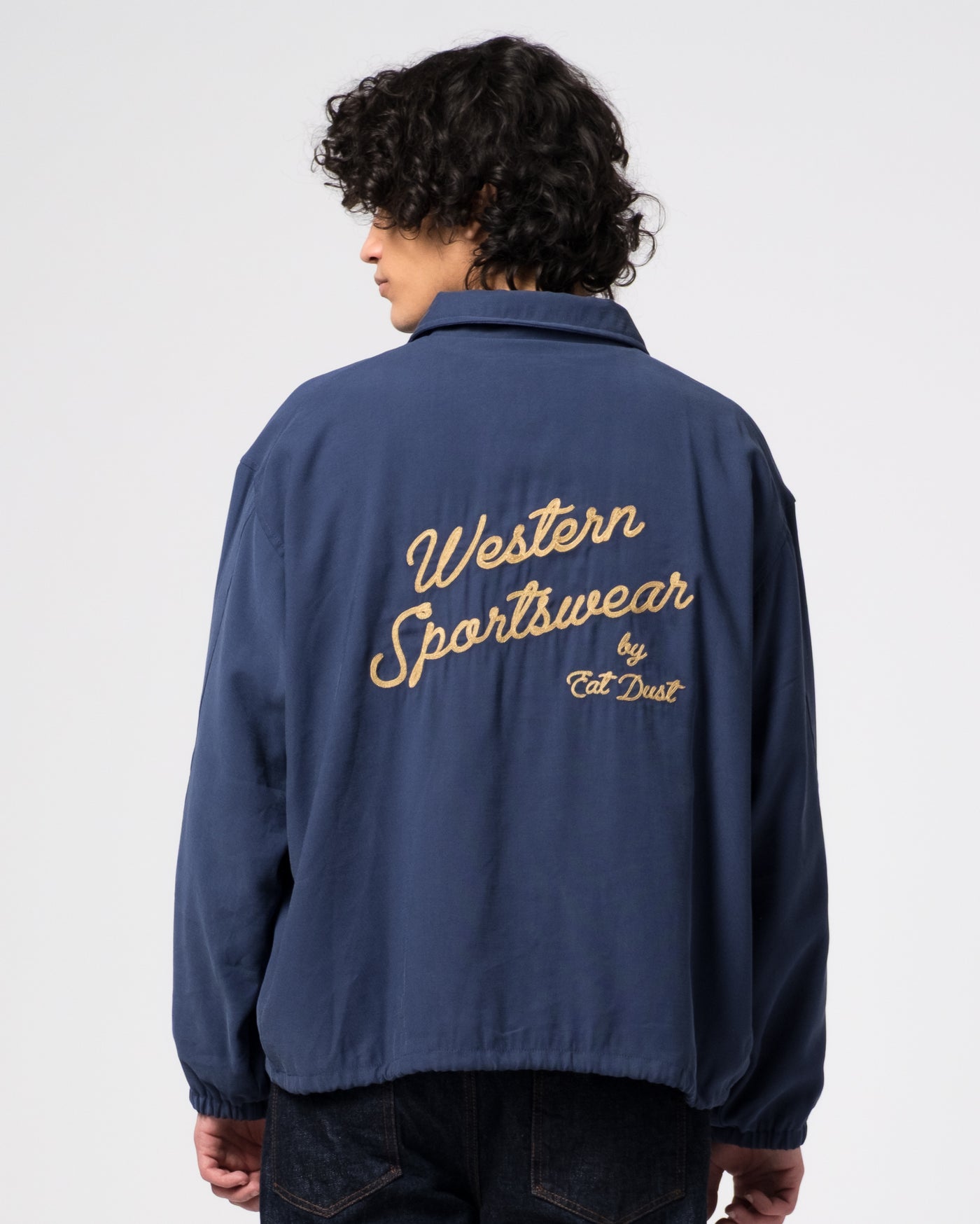 Dago Jacket Duke Rayon Faded Blue
