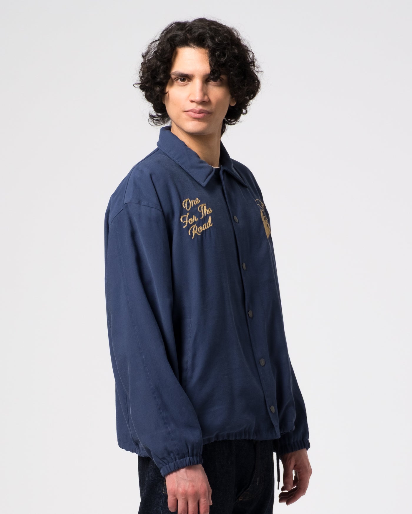 Dago Jacket Duke Rayon Faded Blue