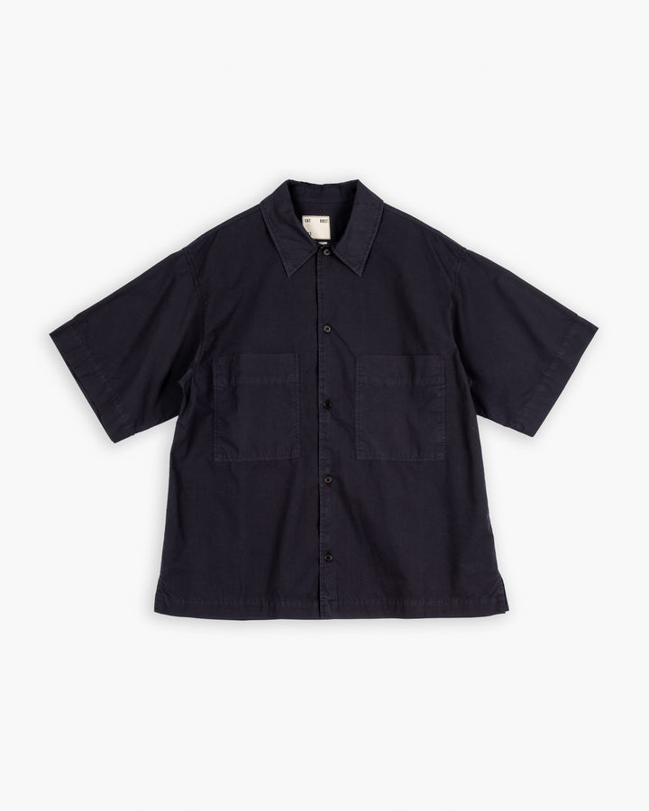 Okinawa Shirt Riviera Cotton Midnight Blue