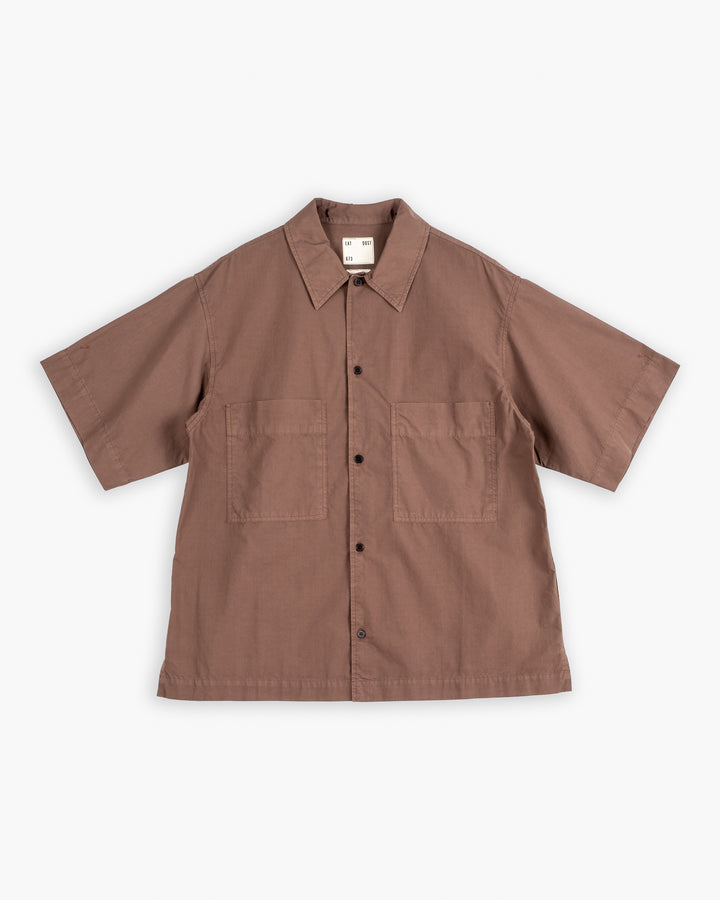 Okinawa Shirt Riviera Cotton Aztek Brown