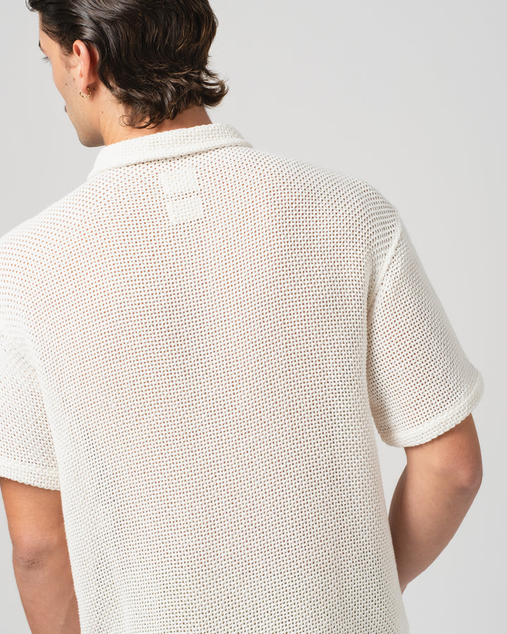Breeze Shirt Trellis Cotton Ecru