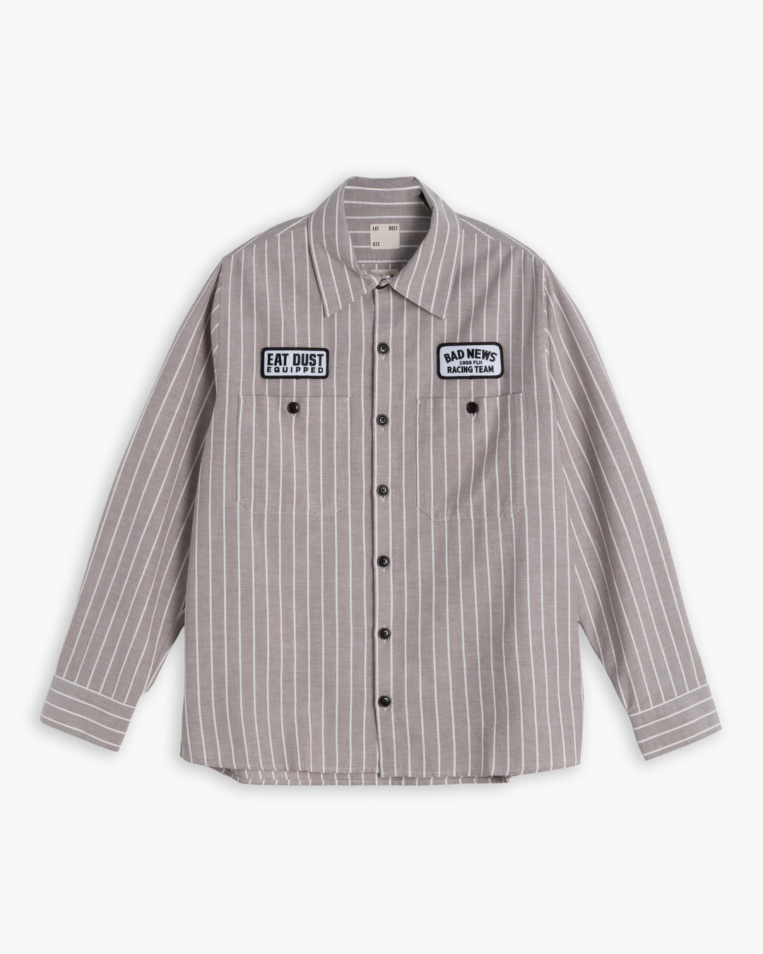 Pit Crew Shirt Scandic Oxford Brown/Off White