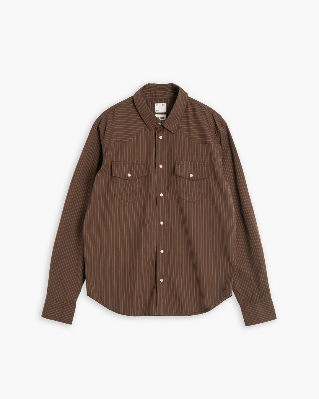 Western Shirt Mayfair Cotton Brown/Off White