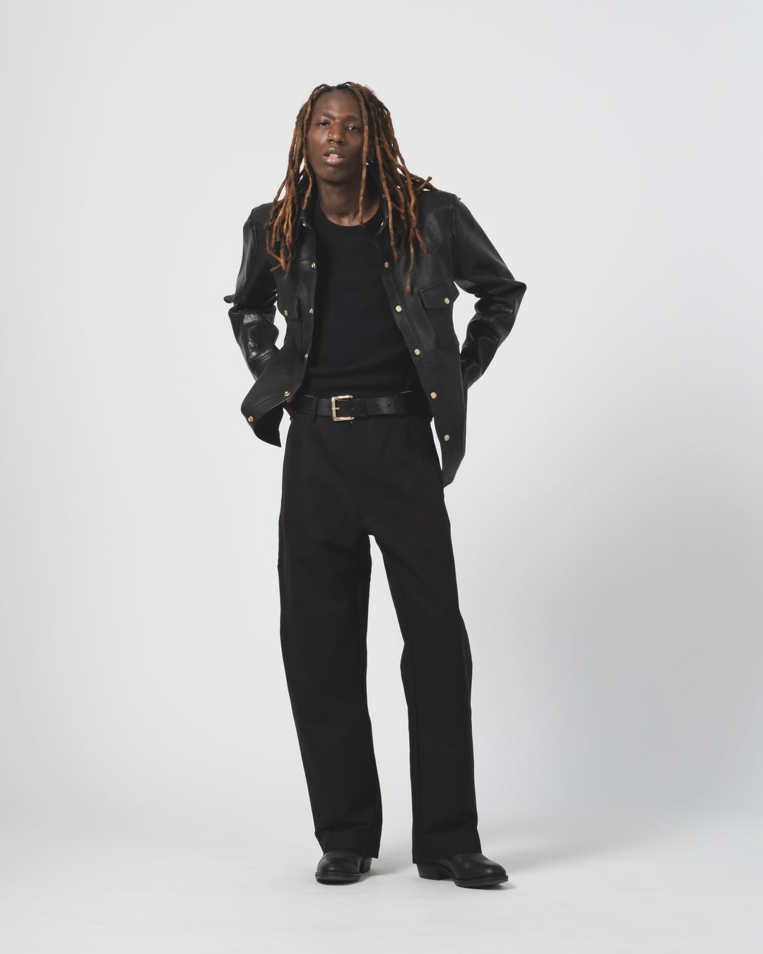 Montana Shirt Leather Black