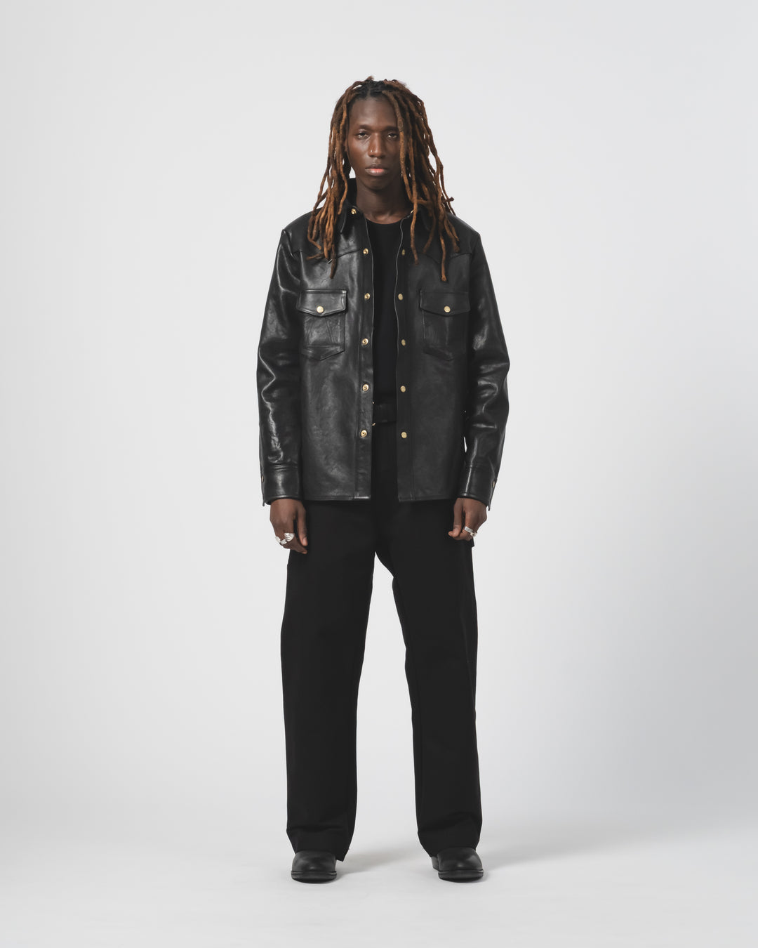 Montana Shirt Leather Black