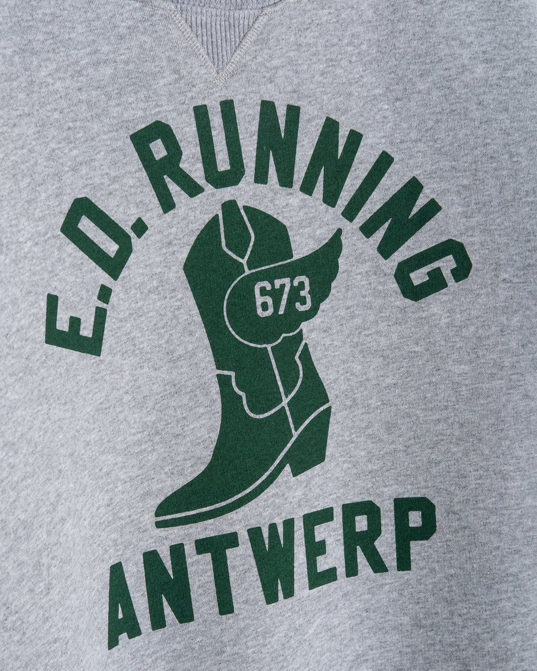 E.D. Running Sweater Jefferson Fleece Grey Melange