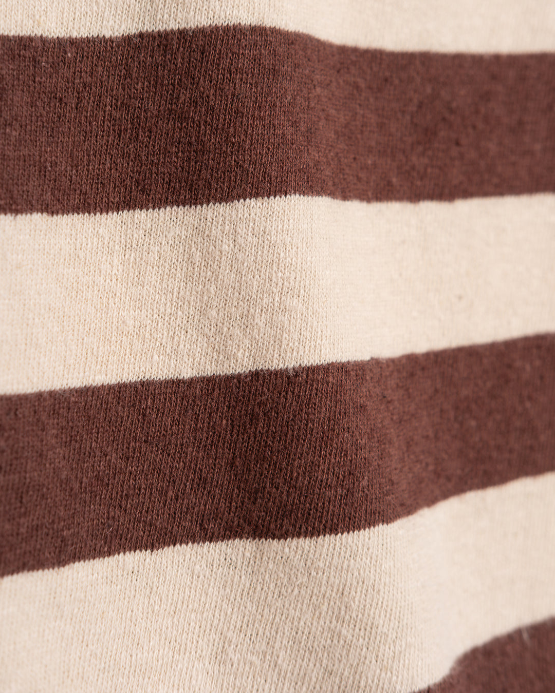 Pocket T Stripe Cotton Linen Henna/Wheat