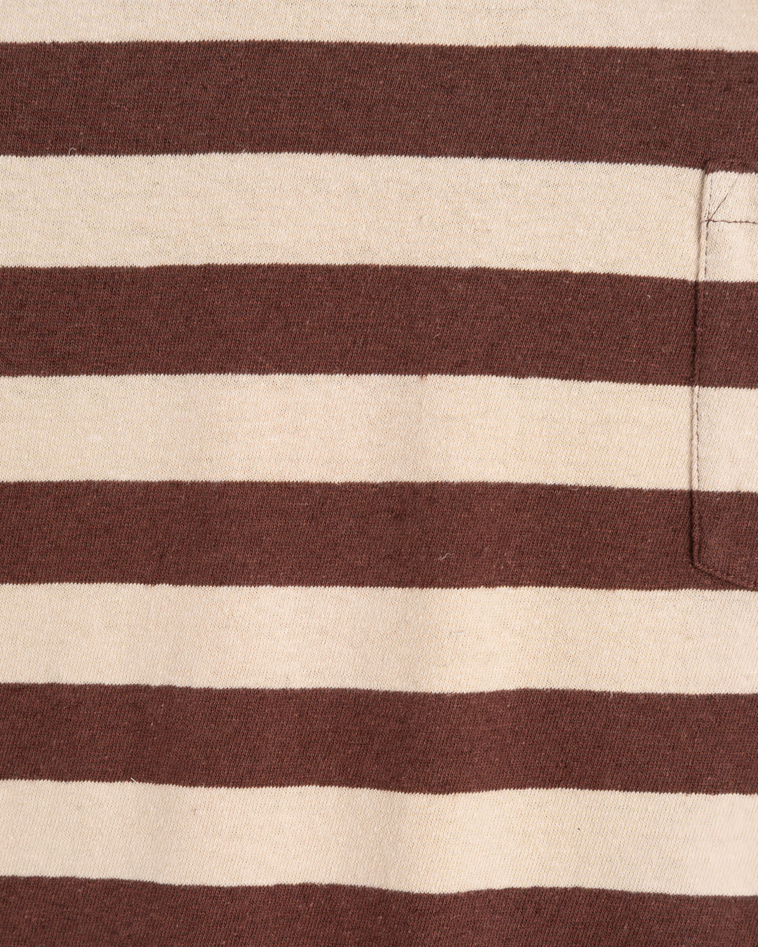 Pocket T Stripe Cotton Linen Henna/Wheat