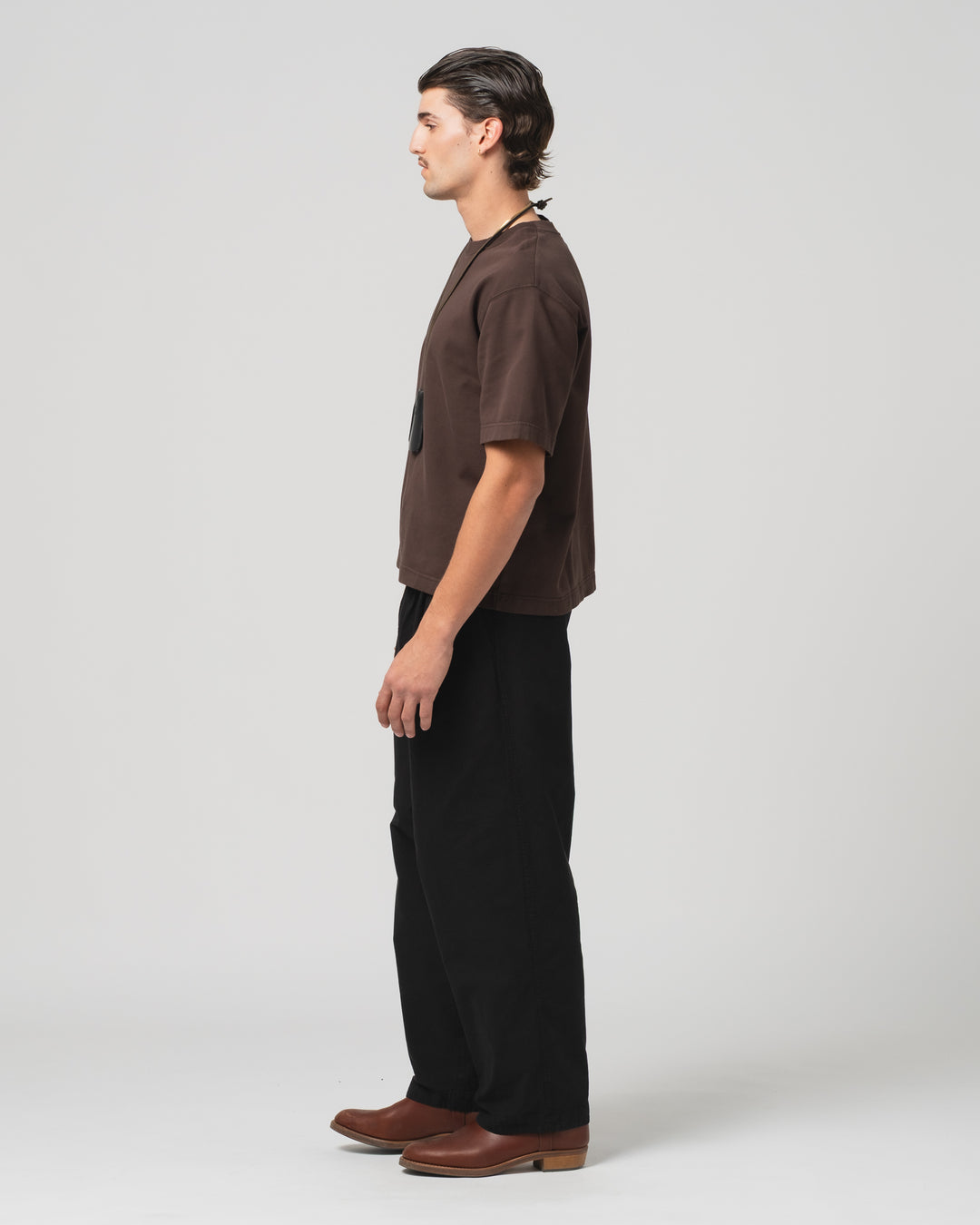 Power-T Twill Jersey Coffee Brown