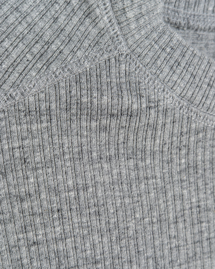 Thermal T Military Rib Grey Melange