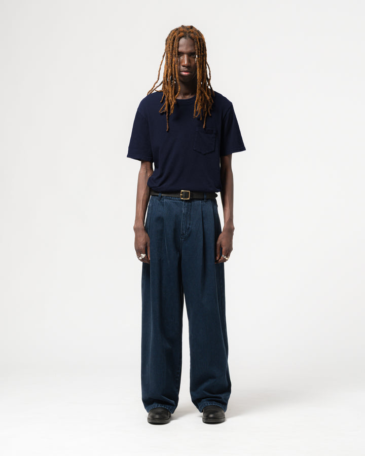 Pocket T Cotton Hemp Navy