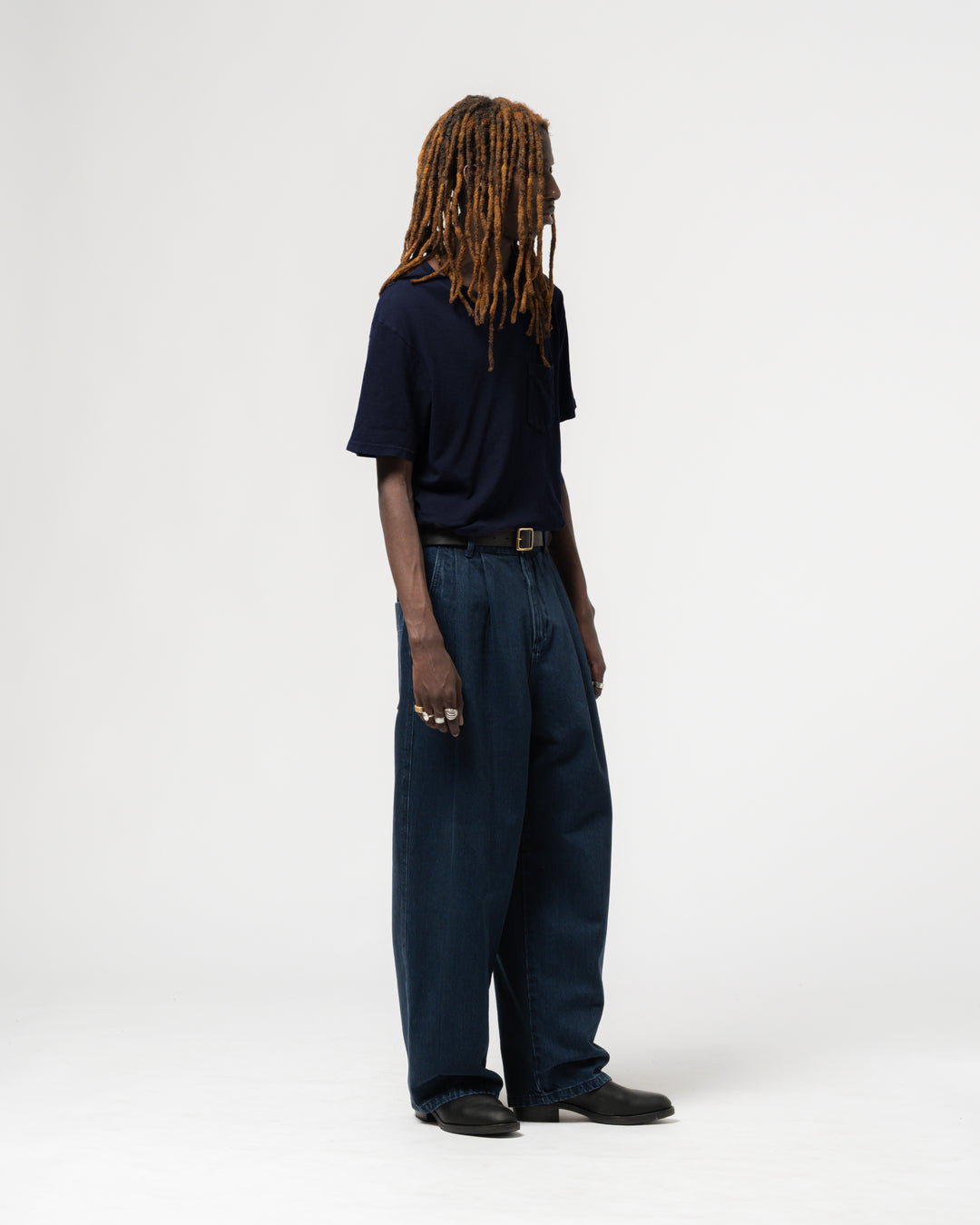 Pocket T Cotton Hemp Navy