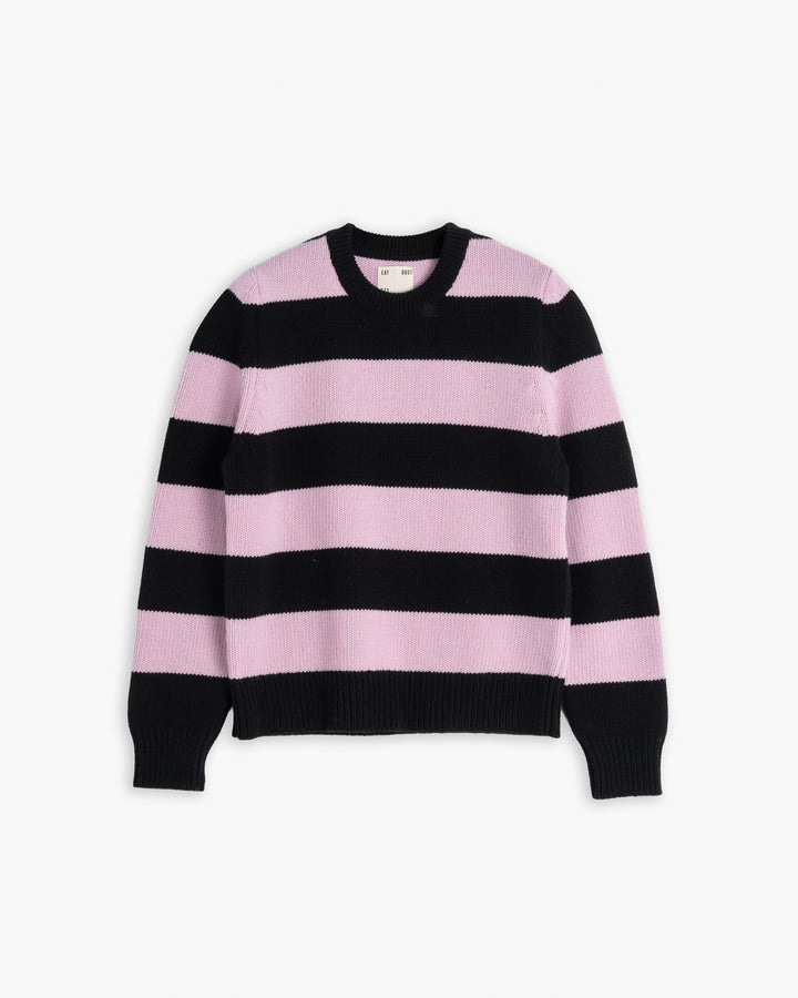 Club Sweater Delta Yarn Black/Pink Stripes