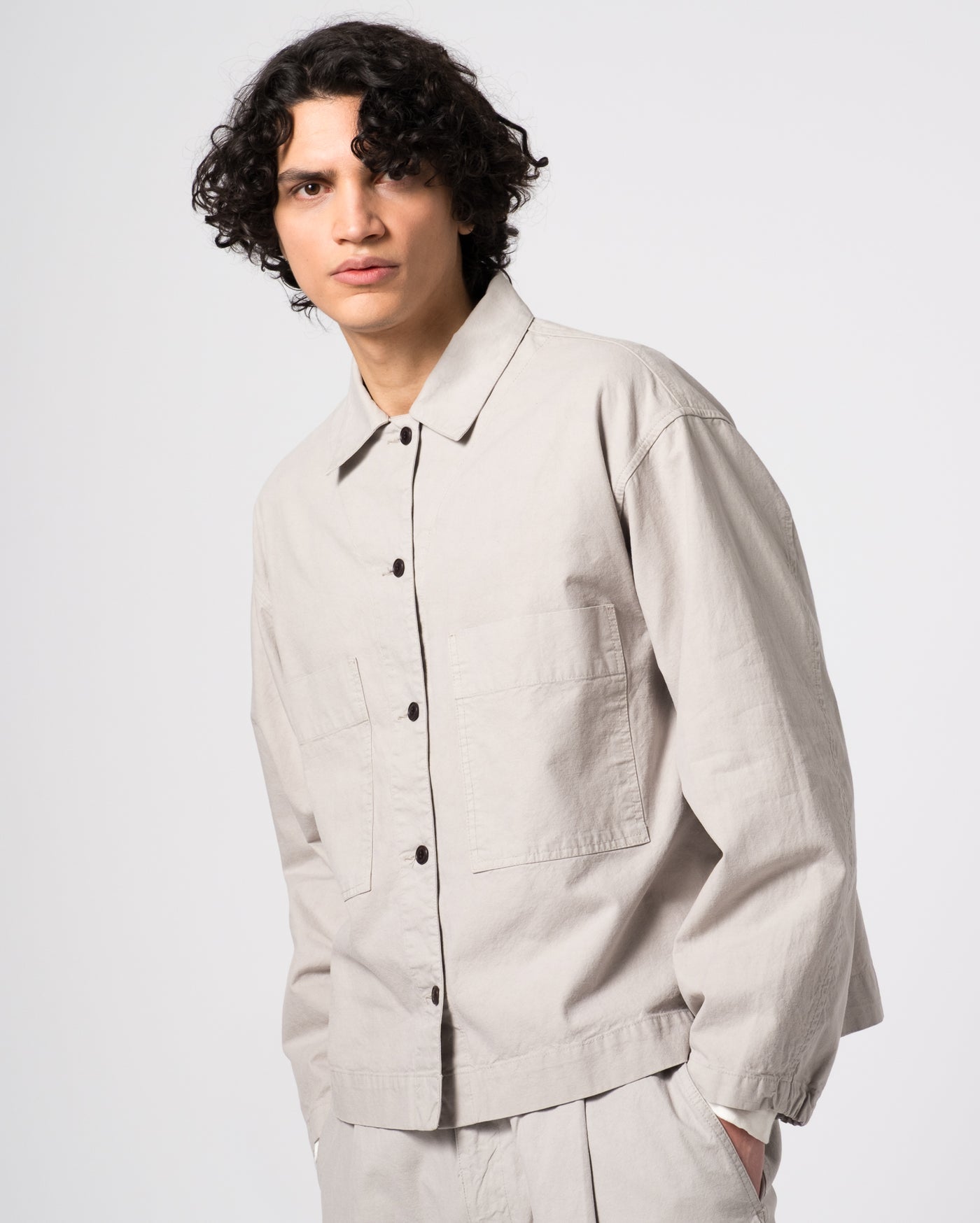 Picasso Shirt Cotton Linen Oyster