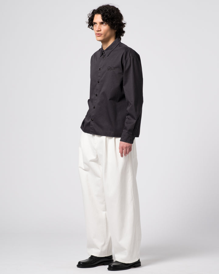 Workshirt Fine Broken Twill Asphalt