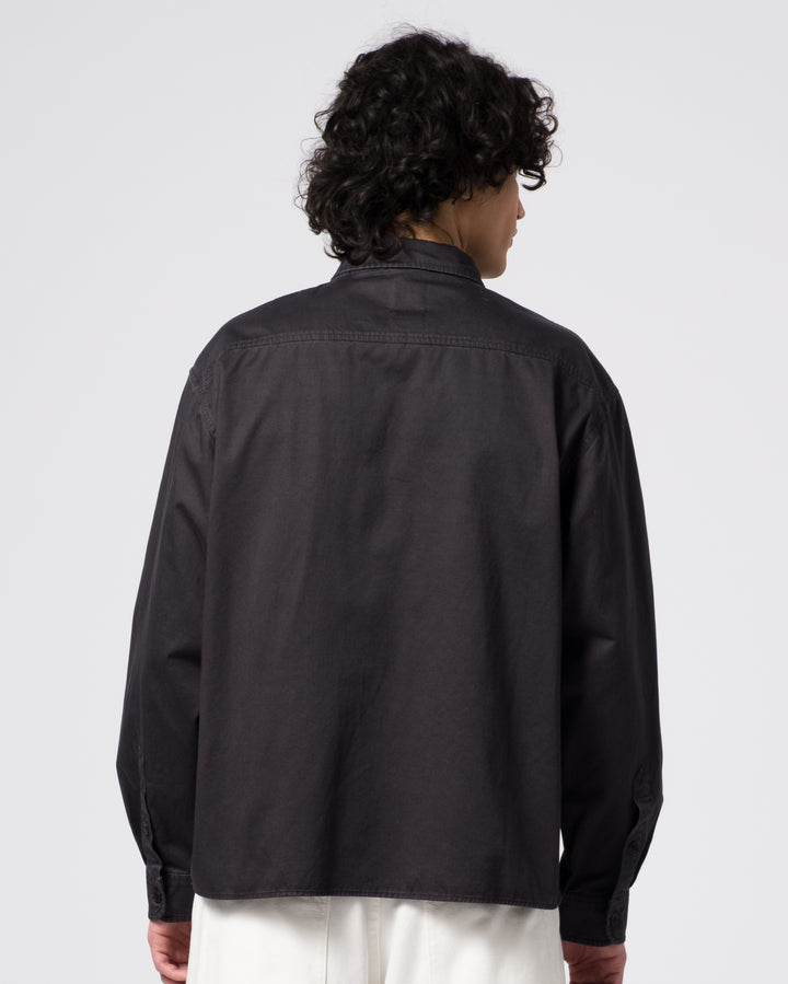 Workshirt Fine Broken Twill Asphalt