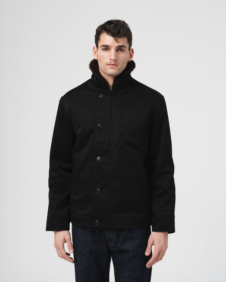 Deck Jacket Bedford Cords Black