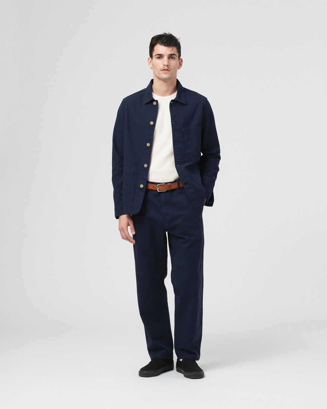 Chore Jacket Garage Cotton Navy
