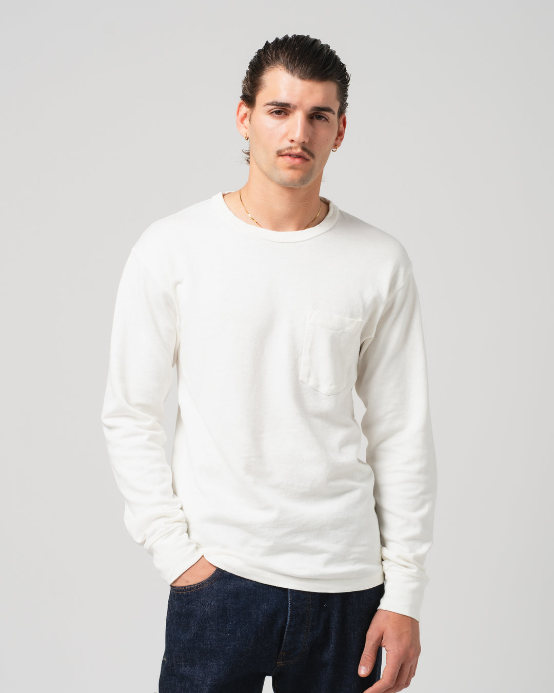 L/S ポケットT ミリタリージャージ ナチュラル