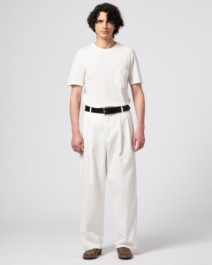 Basic Pocket T Cotton Hemp White