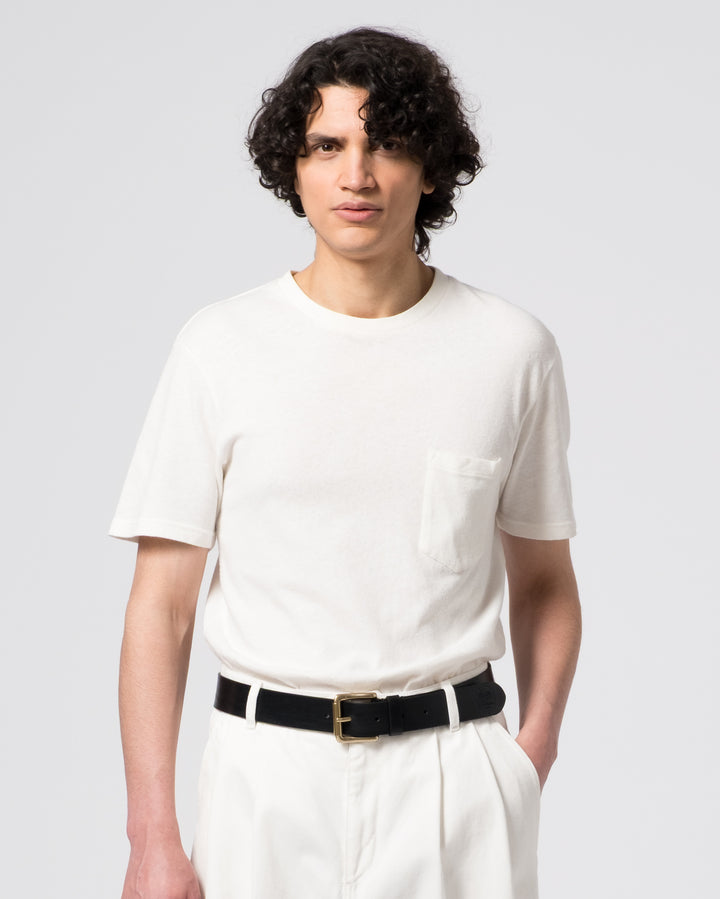 Basic Pocket T Cotton Hemp White