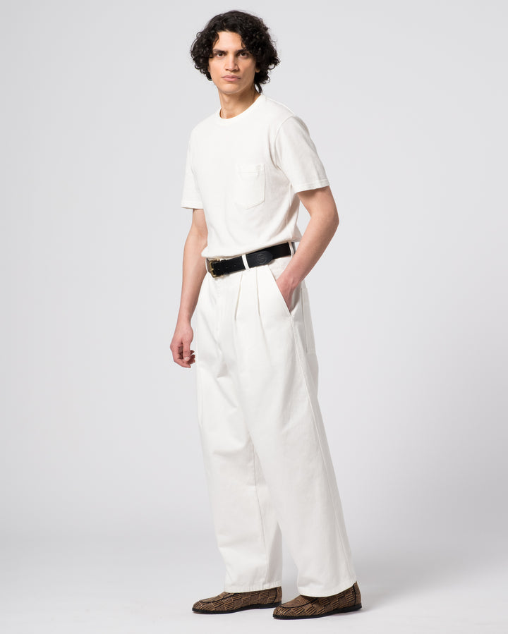 Basic Pocket T Cotton Hemp White