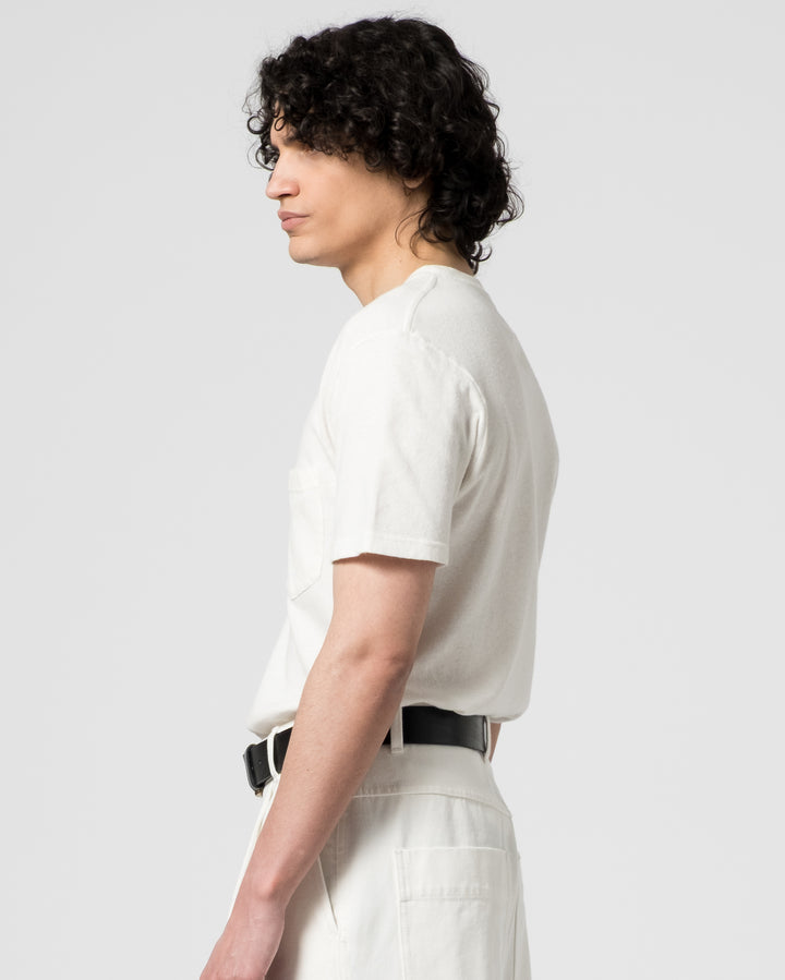 Basic Pocket T Cotton Hemp White