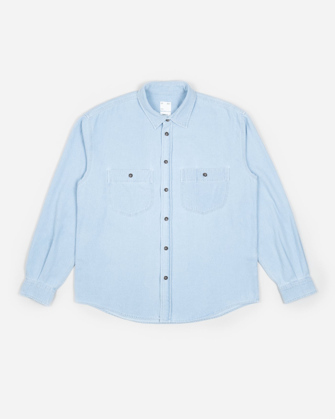 Mechanic Shirt Brushed Denim Acid Blue