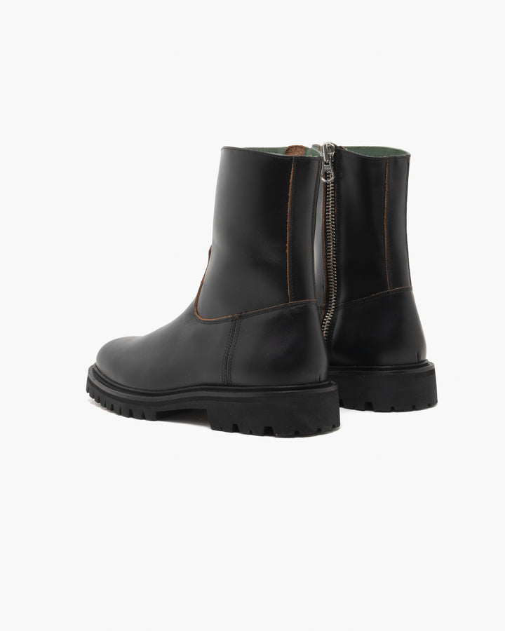 Vinny's Moto Boot Nappa Leather Black