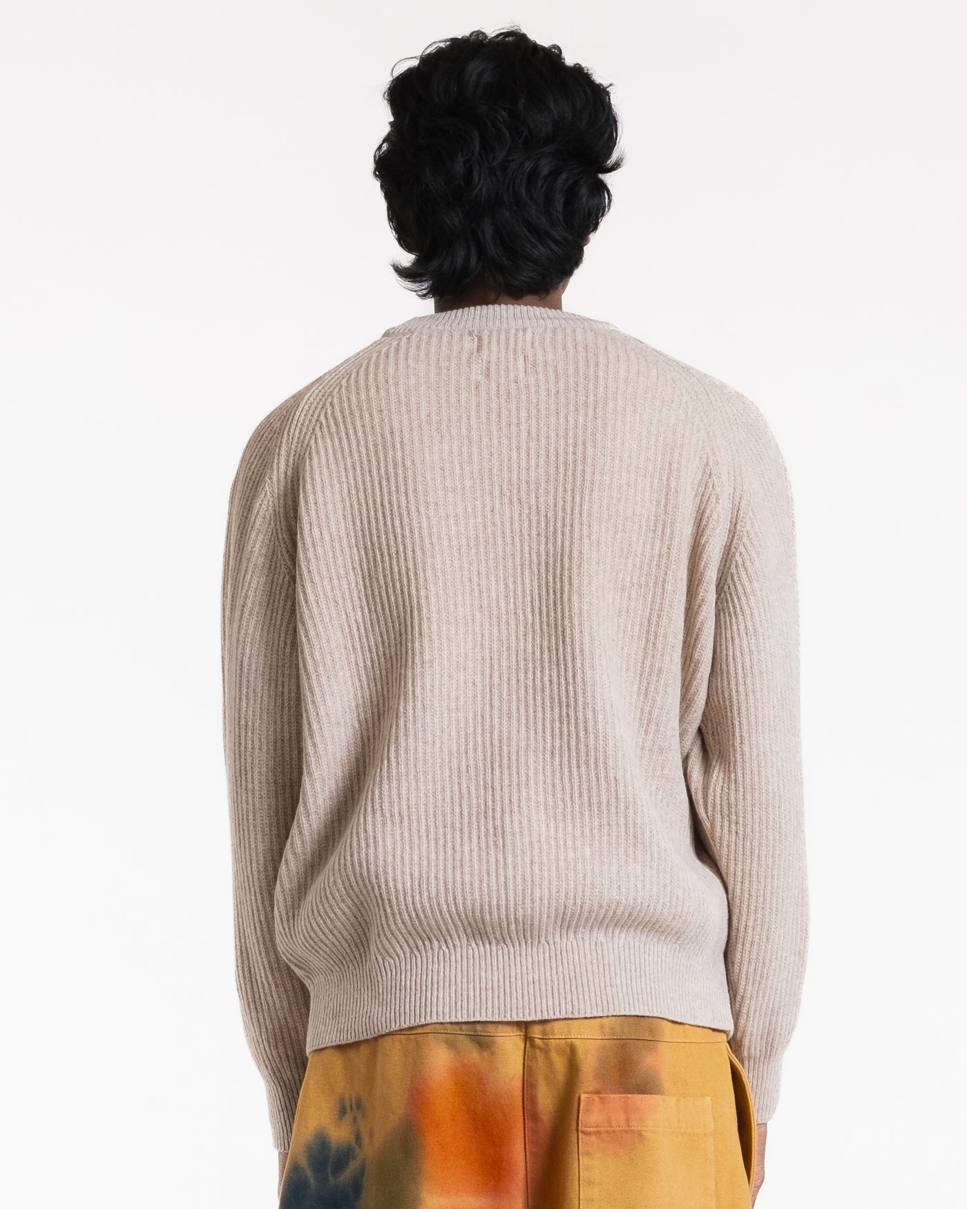 Crew Neck Sweater Yarn Delta Oatmeal