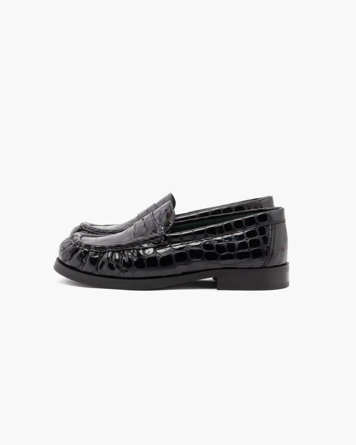 Vinny's Ogee Glossy Croco Black